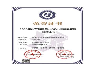 公司榮獲2023年榮獲省級QC成果利用活動(dòng)小車降低鋼灰?guī)焓┕こ杀?>      </a>
                      </div>
                      <div   id=